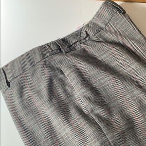 Tapemeasure Trousers Black and Pink Plaid Sz 14